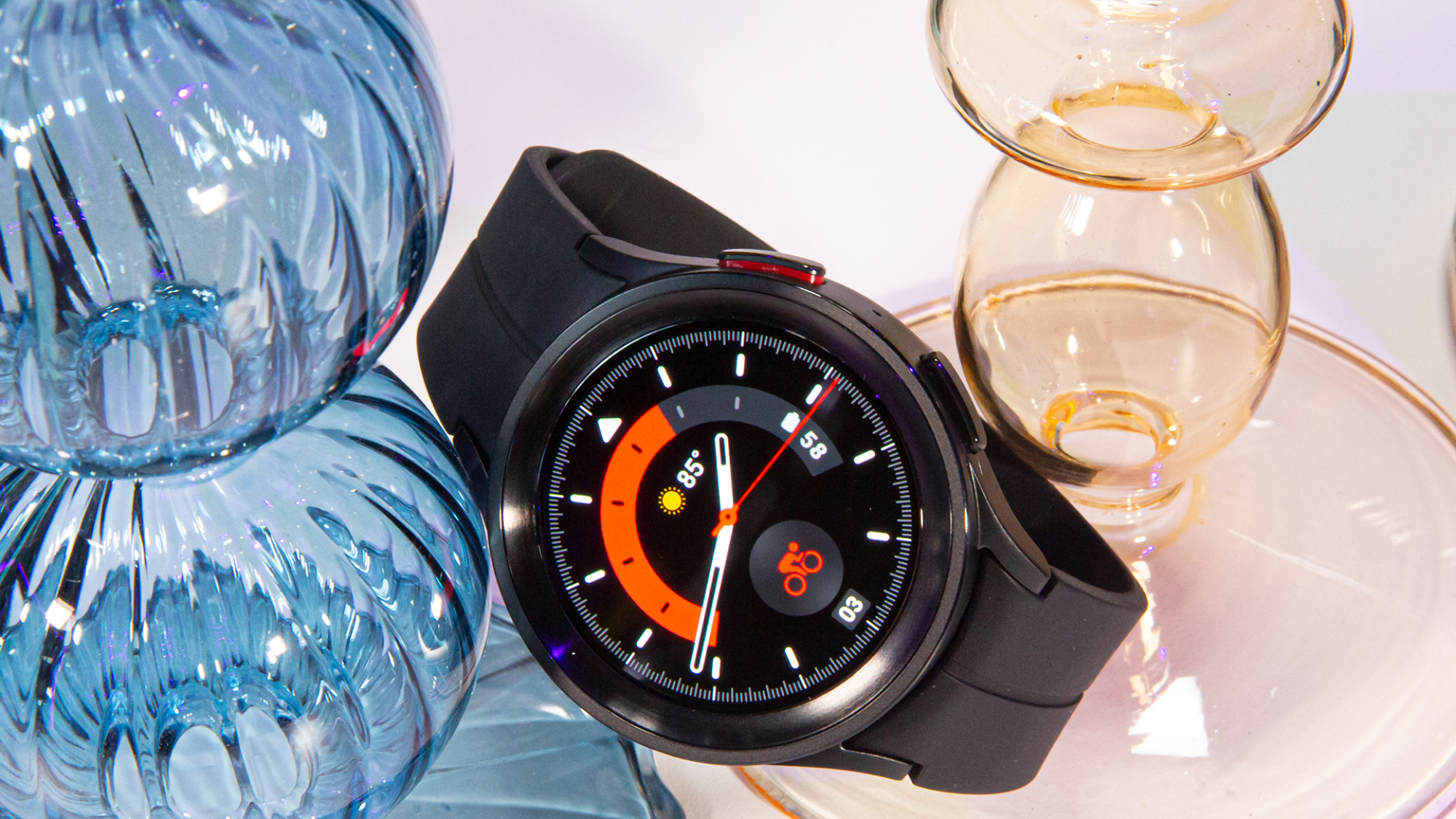 El Galaxy Watch 5 Pro con banda negra